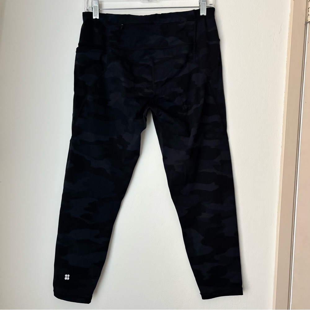 Sweaty Betty Power 7/8 Gym Leggings in Ultra Black Camo Print Size US 12 Active - Picture 7 of 13